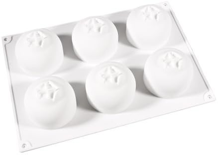 Generico Stampo da Forno in Silicone - 6 Cavi in Silicone Alimentare Resistente al Calore,Stampo in a Forma di Mirtillo,Per Cupcake, Budino, Biscotti, Casa, Cucina, Ristorante, Festa di Compleanno