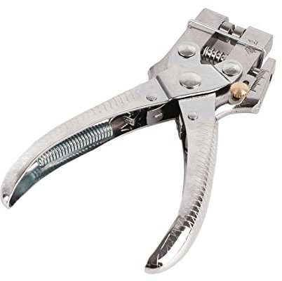 Hole Punch Pliers, Riveters Eyelet Setter Pliers Belt Eyelet Setting Tool with 100Pcs Eyelets, Paperboard Hole Punch Tool, for Tarps/Tents/Awnings/Leather Crafting/Garment Making