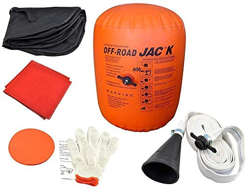 Kacsoo 4T Tonne Kapazität Aufblasbarer Wagenheber Wagenheber, Luftpumpen-Keilwerkzeug, Reifenreparaturwerkzeugsatz Hubheber für Autos/Wohnwagen/Honda Jazz/Audi/BMW/Benz/Ford