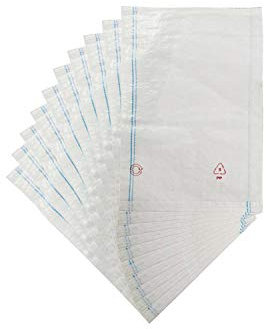 Saferide PP Gewebesäcke Gartensäcke aus Polypropylen Getreidesäcke Atmungsaktive Aufbewahrungssäcke Transportsäcke Lagersäcke 65 x 105 cm Tragkraft 50 kg 25 Stück Weiß