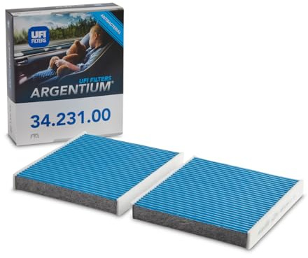UFI Filters, Filtro de Habitáculo ARGENTIUM 34.231.00 | de Recambio, Apto para Coches, Apto para Modelos BMW, BMW Alpina y Rolls Royce