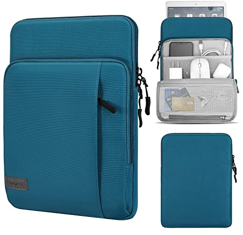 MoKo 9-11 Tablet Tasche Hülle Kompatibel mit iPad Pro 11 M2 2022-2018/iPad 10. 10,9 2022/iPad air 5 10,9 2022/Air 4/Air 3 10.5/Galaxy Tab S8 11/iPad 9/8/7 10,2/iPad 10,2 2019, Pfau Blau