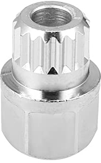 X AUTOHAUX Llave De Tuerca Antirrobo Hueca Plateada 1pc Acero