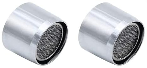 Saraoriginalshop Lot de 2 casse-tête femelle F22 aérateur filtre anti-calcaire robinet lavabo cuisine salle de bain en laiton chromé et filtre en acier inoxydable et Abs avec joints