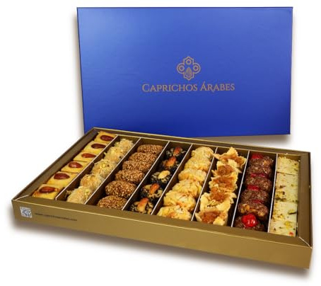 Selección Gourmet de Pasteles Artesanales de Lujo - Sin Azúcares añadidos, Sin Lactosa - Caja de 1000g Ideal para Regalo y Eventos Especiales