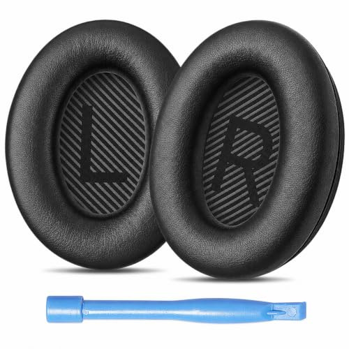 AHG Premium QC45 replacement ear pads cushions compatible with Bose QuietComfort 45/Bose QC45 noise cancelling headphones. Premium Protein Leather, Extra Thick High-Density Foam & Durable | Easy DIY Fit | Premium Protein Leather | Extra Thick | Soft High-Density Foam
