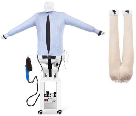 EOLO Stiracamicie Pantaloni SA18 SP INOX Professionale Robot Stira Facile Asciuga Automatico Camicie Stirasciugatrice Spazzola a Vapore Caldaia Manichino Made in Italy Garanzia 5 Anni Efficienza A++