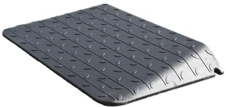 ZincOrange Rampe de Seuil en Caoutchouc Antidérapante avec Capacité de Charge de 998 Kg, Rampe de Bordure Robuste pour Chaises Roulantes, Motos et Circulation Piétonne (8,9, pièces, 1)