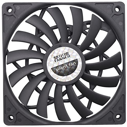 Turodeuo Thin 12mm Thickness 120X120X12mm 12V Desktop Computer Host Quiet Fan with Speed 12CM Chassis Cooling Fan