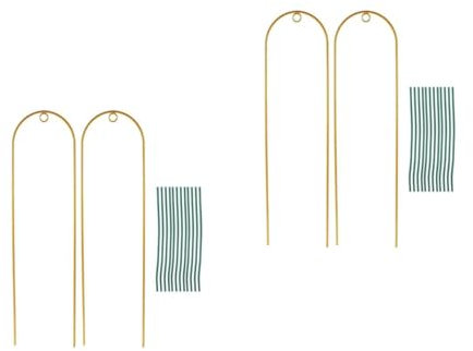 Yardwe 2 Sätze Klettergerüst für Pflanzen Gartengitter für Kletterpflanzen Gartennetz pflanzenrankhilfen pflanzenstützen klettergerüst Outdoor deko Kletterpflanzen Spalier Gartenbedarf