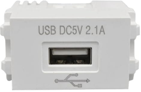 Jevina Panel de carga para teléfono móvil, módulo de alimentación USB, 220 V, transformador de 5 V, 2,1 A, de corriente USB, adaptador de conmutación, 1 unidad