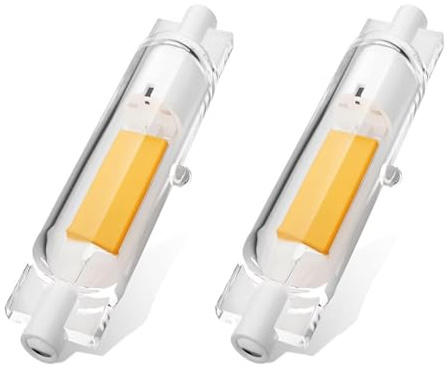 Hsientpe R7S LED 78mm Dimmbar Lampen, 20W R7S 78mm Glühbirne Ersatz für 200W Halogenstäbe,Naturweiß 4000K 2000LM LED-Röhre für Deckenfluter, Leselampen, 360°Abstrahlwinkel, 230V, 2er Pack