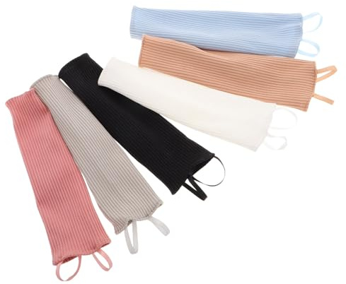 FUNOMOCYA 6 Dockkjol Handstickad Babydocka Underklänning Flickedocka Underklänning Kostym Handstickad Flickedocka Underklänning Stickad Dockklänning För Flickor Handgjord