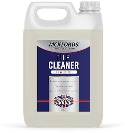 McKLords Commercial Tile Cleaner 5L | Heavy-Duty Solution, Ceramic, Porcelain & Natural Tiles, Kitchens, Bathrooms & Grout, Commercial-Grade Deep Clean