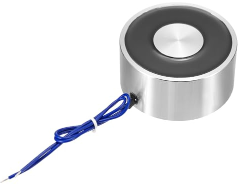 QUARKZMAN Rund Magnetspule Elektromagnet DC 12V 1200N 264LB/120Kg Elektrischer Magnet Elektrischer Hebe Magnet für Automatisierung Geräte