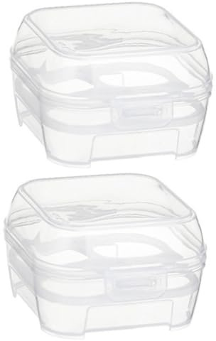 IWOWHERO Scatola Portauova Portatile in PP per Protezione Uova 4 Scomparti Separati, Organizer per Frigorifero e Conservazione Uova, per Picnic ed Escursionismo