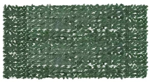 Protección lateral contra el viento para balcón, con hojas de color verde oscuro, 300 x 150 cm, para balcón, terraza, jardín