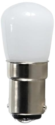 GENTERUN 1X Bombilla Fridge Light 2W B15 B15D T22 12v 220v Milky Glass for Refrigerator Sewing Machines Replace Halogen Lamp 12 Volt(White,220v)