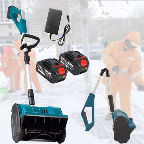 Pala da neve elettrica senza fili, potenza 1000 W, larghezza di 31,8 cm, batterie e caricabatterie inclusi