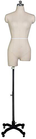 ZHWNGXOlian Verstellbares Kleid Dreidimensionale Schaufensterpuppe Maßgeschneiderte Kleidung Schaufensterpuppe Version Schaufensterpuppe Schaufensterpuppe Rahmenbasis Ist EIN Universalrad(Color:Weiß)