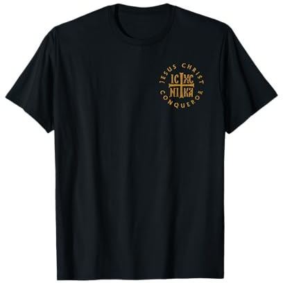 IC XC NIKA Kreuz Christogramm Orthodox Jesus Christus Seite T-Shirt