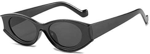 ShFhhwrl Klassisch Sonnenbrille Sonnenbrille Damen Mode Kleine Bunte Sonnenbrille Männer Retro Steam Eyewear Shades Uv400 C1Black