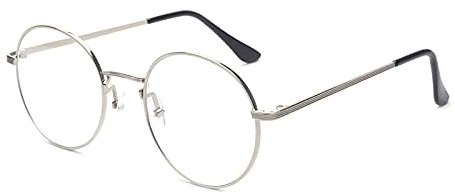 ALWAYSUV Herren Damen retro brille vintage rounde brille klassisch nerd brille deko Brillenfassungen