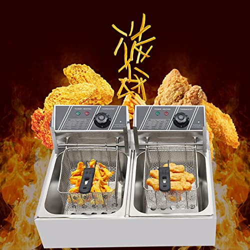Friteuse électrique commerciale en acier inoxydable 12 l 2500 W avec zones froides 2500 W