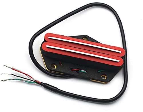 Humbucker Bridge Pickup Dual Coil Bridge Pickup Für Tele-E-Gitarre Gitarren-Tonabnehmer (Color : Crimson)