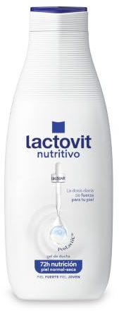 Lactovit - Gel de Ducha Hidratante y Nutritivo para Piel Seca con ProLactic10, Textura Cremosa Suave y Uso Diario para Toda la Familia – 550 ml
