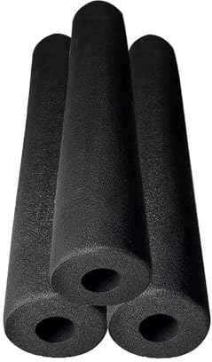 MTSYXYM 3 pcs Rohrisolierung,Flexibel Schaum Isolierung,Schwarze Frostschutzrohrisolierung Innendurchmesser,Rohrisolierung Schaumstoff Rohr,Flammhemmend,Für Erdgasrohre. (Size : 60MM*40MM*2M)
