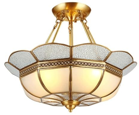 Modern Pendelleuchte Decken-Innenbeleuchtung, komplett aus Kupfer bestehende Kuppelleuchte und kreative Deckenlampe for Esszimmer, Schlafzimmer, Kupfer-Kronleuchter, Arbeitszimmerlampe for Restaurant,