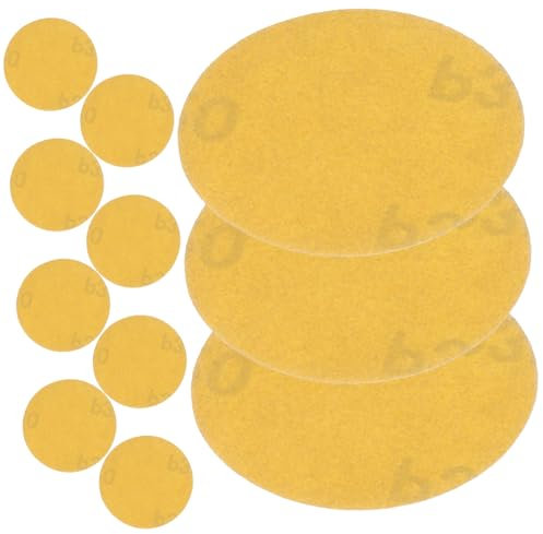 ETHZZLE 100pcs Self-adhesive Velvet Backed Sandpaper Discs Grit Sander Sandpaper for Wood Metal Plastic