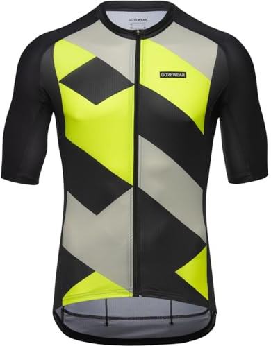 Gore WEAR Herren Spirit Signal Trikot, Black/Neon Yellow, L EU