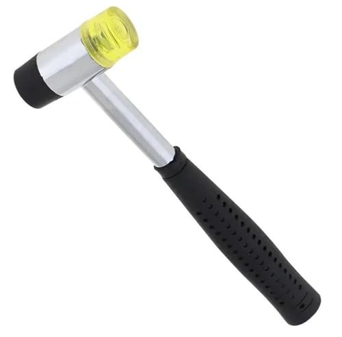 YZDKR Mazo De Goma Mini Martillo de Doble Cara for el hogar, martillos de Goma, mazo de Cabeza de Nailon doméstico, Herramienta de Mano for joyería/artesanía(40mm)
