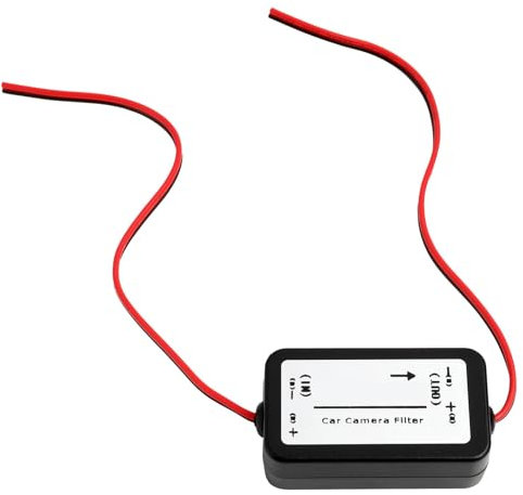 Raddrizzatore Filtro 12V DC per Telecamera Posteriore Auto, Filtro del Relè di Alimentazione, Condensatore Stabile, Elimina Problemi di Schermo, Facile Installazione, Durevole e Affidabile (1)