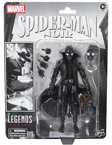 Marvel Legends Series Spider-Man Noir, Retro Cardback Spider-Man Comics Action-Figur zum Sammeln (15 cm)