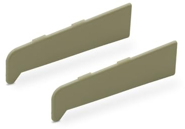 150mm Profile 22 Window & Door Sill End Caps (Pair) - Pebble Grey