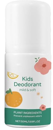 Deodorante Naturale Per Bambini, Deodoranti Per Bambini Da 50 Ml, Fragranza Roll-on Di Agrumi Alla Vaniglia, Deodorante Roll-on Per Prevenire La Pelle Secca, Adatto Alla Pelle Sensibile