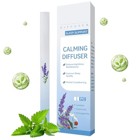 Penna diffusore naturale, diffusore a forma di foglia di verbasco, inalatore per aromaterapia, diffusore di verbasco, per donne e uomini, in classe, lavoro, viaggi, camera da letto, relax