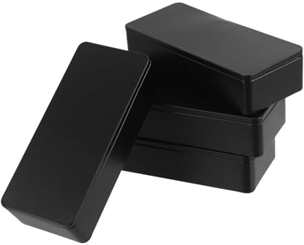 TOBBOMEY 4pezzi Scatole Di Latta Per Tè Organizzatore Per Bustine Di Tè in Metallo Piccolo Contenitore in Latta Per Conservazione Portatile Scatola