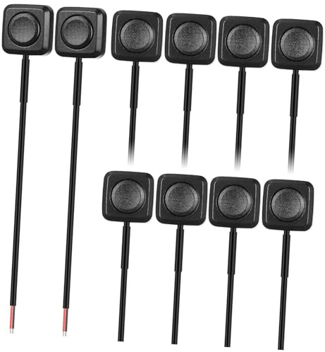 SHINEOFI 10 pièces Interrupteurs à Bouton-poussoir Momentanés Interrupteur Automatique Compact Résistant Plastique pour Tableau de Bord Installation Facile et Gain de Place
