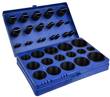 Geko g02800 O-Ring Sortiment, 419 Stück, schwarz
