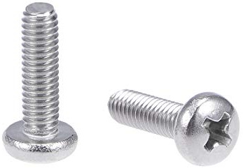sourcing map 20 Stück Phillips Rundkopfschrauben Platte Kreuzschlitzschrauben Bolzen M4x14mm Maschinenschrauben
