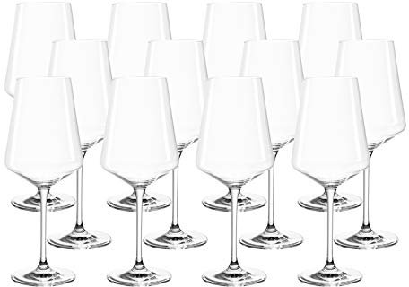 LEONARDO HOME Juego de 12 copas de vino blanco Puccini, copas de vino, cristal Teqton, aptas para lavavajillas