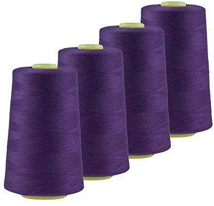 4 x 4572m Qualitäts Overlock-Garn Overlock-Nähgarn Oeko-Tex Farben 661 bis 700