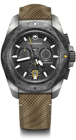 Victorinox I.N.O.X. Chrono Herren-Armbanduhr Ø 43 mm Swiss Made, analoges Quarzwerk, wasserdicht bis 200 m