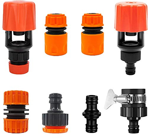 Adjustable Indoor Kitchen Mixer Tap Hose Connector Set Universal Water Tap to Garden Adapter Quick Fitting Connectors Mixer Kitchen Bath Tap Adapter Indoor Outdoor