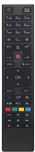 ALLIMITY RC4876 Télécommande Remplacer pour LINSAR Lazer Nabo Lazer OK Logik Princeton QILIVE Q1324 Q1698 Q.32-164 Q1127 Q1127/2 PR32HD21B PR48FHD18B L24HEDW14 LZ4816I LED24HBDVD LED32HB
