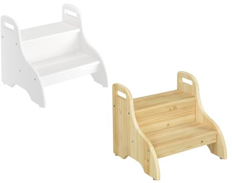 Tritthocker für Kinder und Erwachsene als Badezimmerhocker zum Zähneputzen V-90.92-05Kiefer